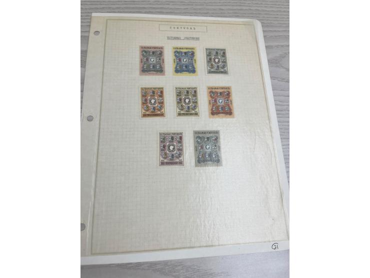 including many nice and early sets. Plus Angola and Portuguese India used stamps. Large quantity. Please view.